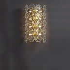 Stunning Clear Crystal Flower Wall Sconce
