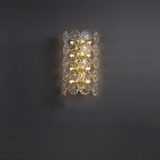 Stunning Clear Crystal Flower Wall Sconce