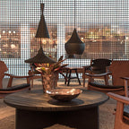 Black / Halogen Beat Fat Pendant Light - OPEN BOX