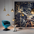 Brushed Brass / Halogen Beat Wide Pendant Light - OPEN BOX