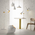 White / Halogen Beat Wide Pendant Light - OPEN BOX