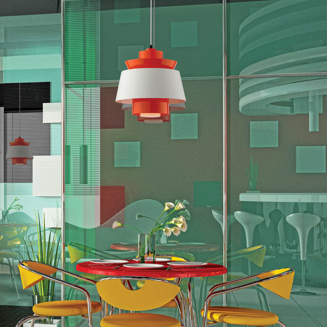 Aero Multi Shade Outdoor Pendant Light