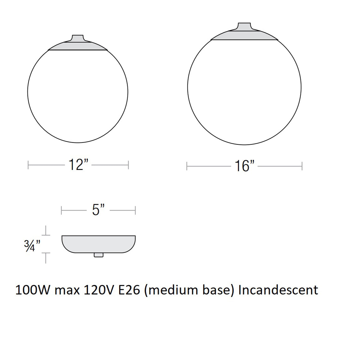 Globe Outdoor Pendant Light