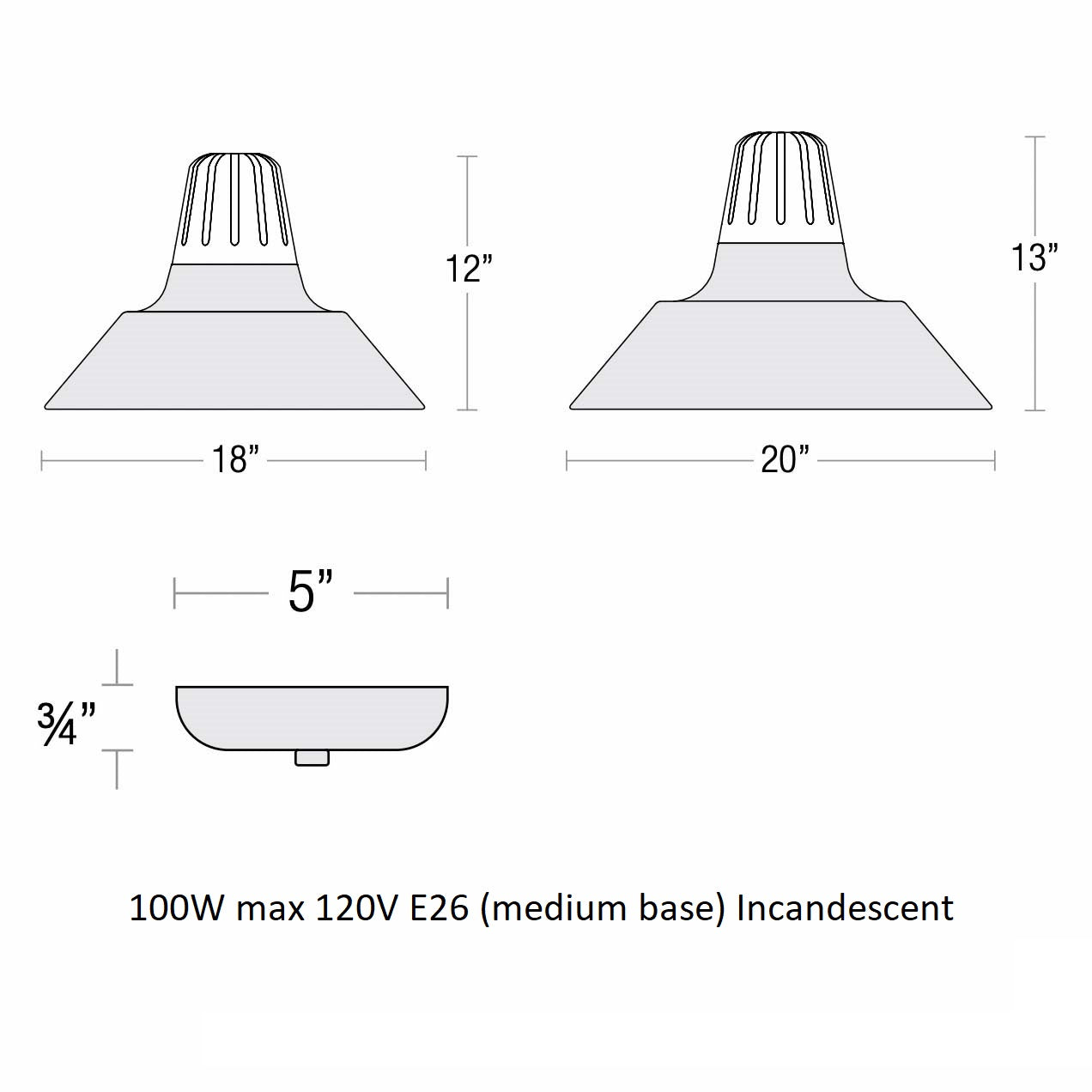 Heavy Metal Outdoor Pendant Light