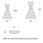 Mid Century Outdoor Pendant Light