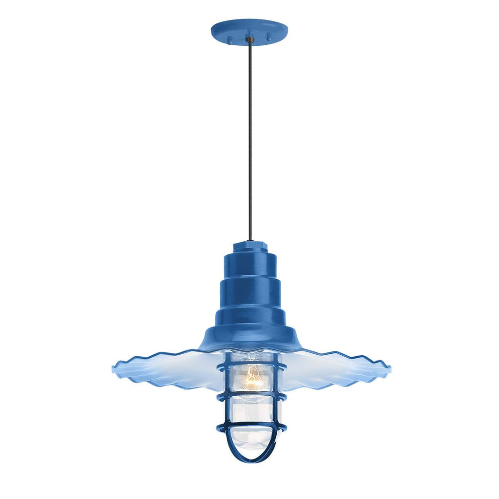 Radial Wave Outdoor Pendant Light