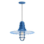 Radial Wave Outdoor Pendant Light