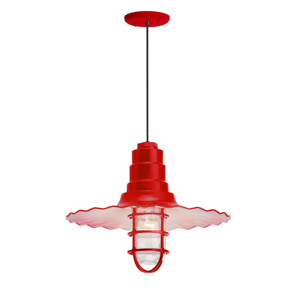 Radial Wave Outdoor Pendant Light