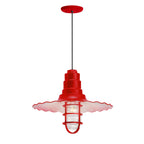 Radial Wave Outdoor Pendant Light