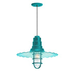 Radial Wave Outdoor Pendant Light
