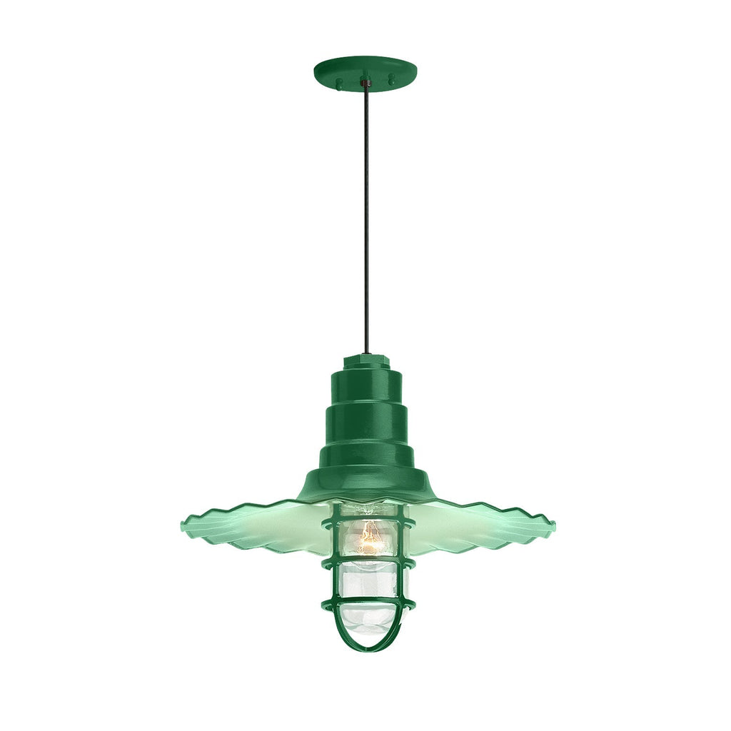Radial Wave Outdoor Pendant Light