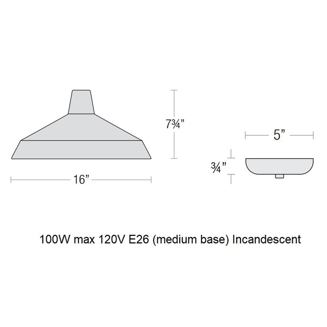 Standard Outdoor Pendant Light