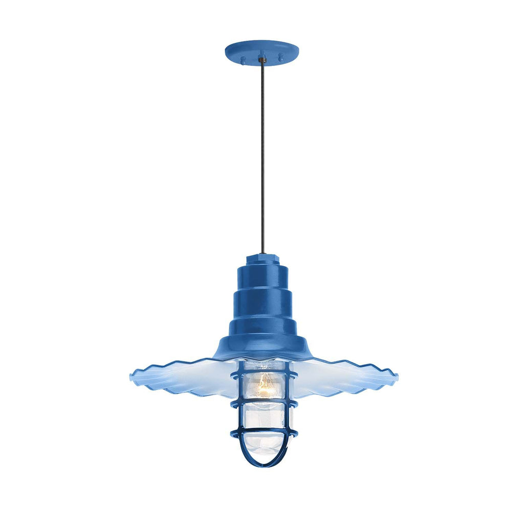 Radial Wave Outdoor Pendant Light