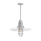 Radial Wave Outdoor Pendant Light