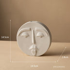 Ceramic Abstract Face Vase