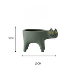 Animated Cat Ceramic Vase