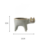Animated Cat Ceramic Vase