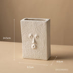 Ceramic Abstract Face Vase