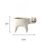 Animated Cat Ceramic Vase