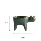 Animated Cat Ceramic Vase