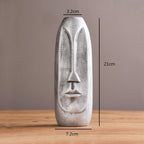 Ceramic Abstract Face Vase