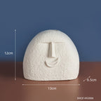 Ceramic Abstract Face Vase