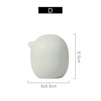 Abstract Ceramic Bird Figurine