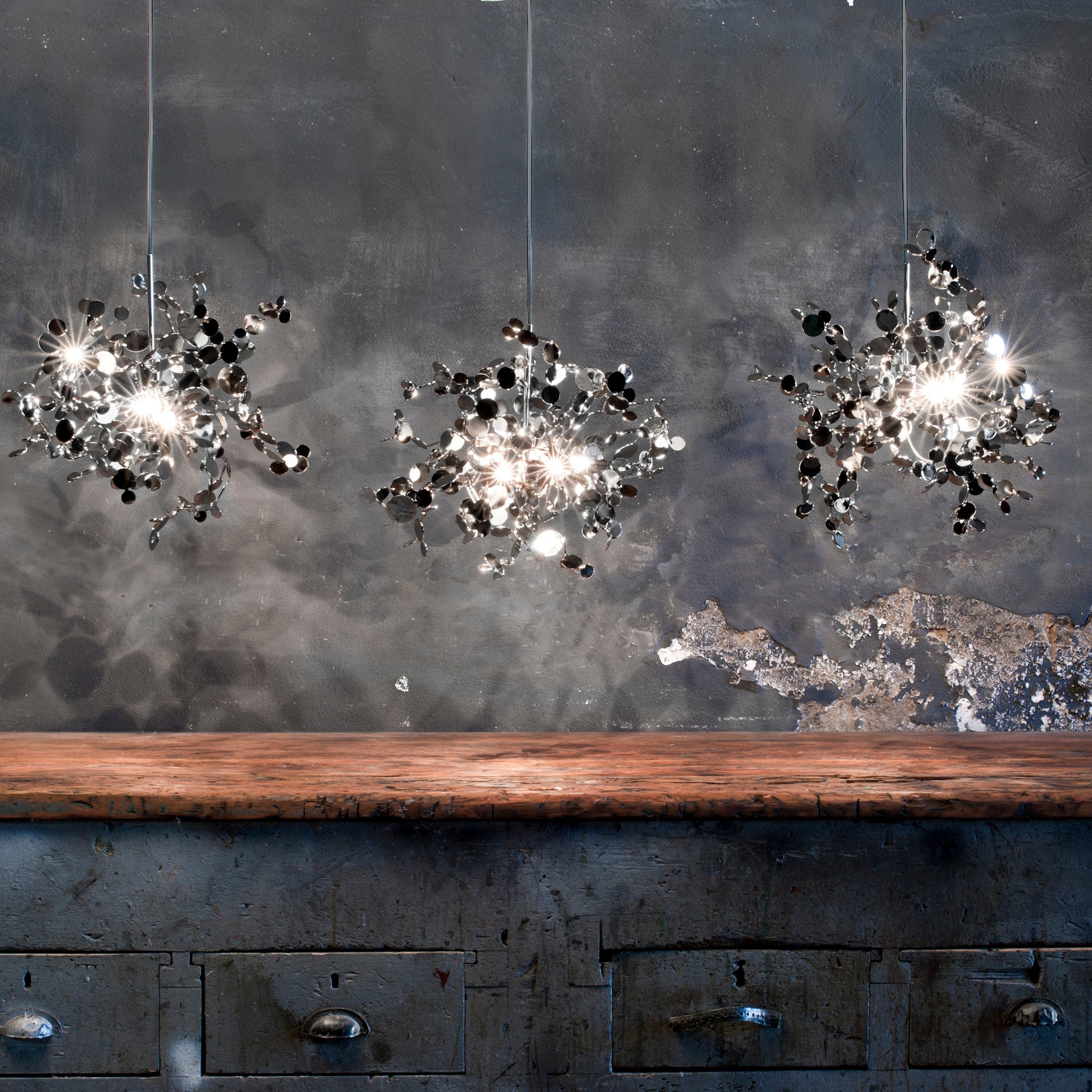 Argent Mini Pendant Light with Disc