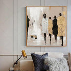 Walking in Thought Hand Painted Canvas