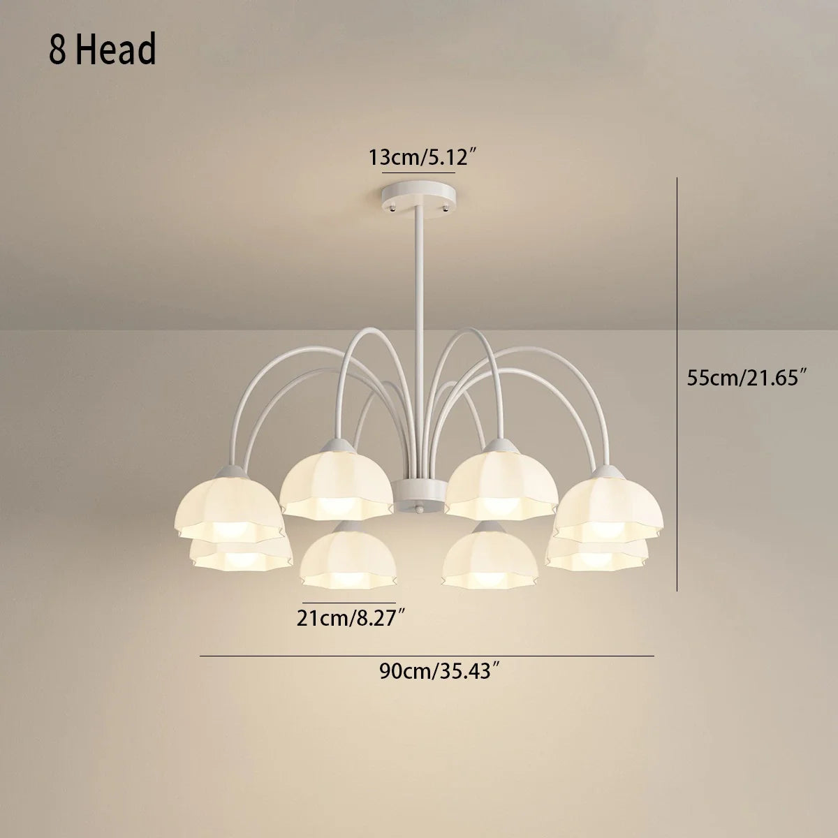Nordic Modern Light Luxury Flower Chandelier