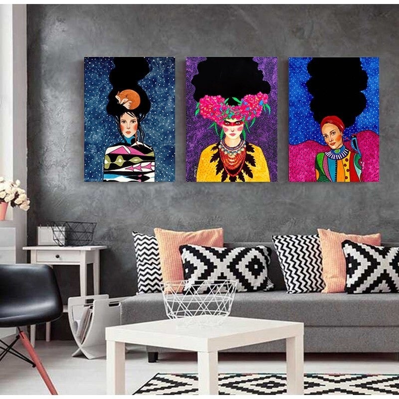 Woman in Bold Canvas Print