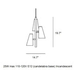 Cono 3-Light Pendant Light